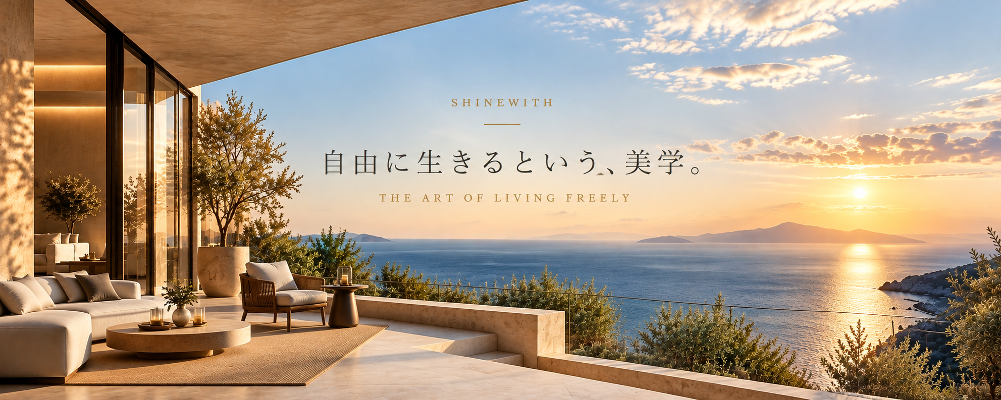 SHINEWITH、自由に生きるという、美学。THE ART OF LIVING FREELY